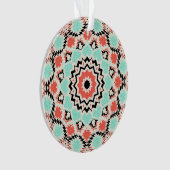 Abstraktes Mandala-Rundmuster Kaleidosco Ornament (Vorderseite)
