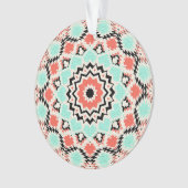Abstraktes Mandala-Rundmuster Kaleidosco Ornament (Vorderseite)