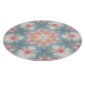 Abstraktes Mandala-Rundmuster Kaleidosco Schneidebrett (Ecke)