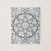 Abstraktes Mandala Spaß-Farbpuzzle Puzzle (Vertikal)