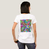 Abstraktes Mandala T-Shirt (Schwarz voll)