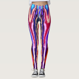 Abstraktes Margilan-Muster, Ikat-Design-Frauen Leggings