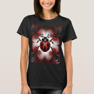 Abstraktes Marienkäfer-Kunst-Design, T-Shirt
