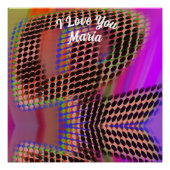 Abstraktes Marmor Flüssig-farbiges, glänzendes Pos Poster (Vorderseite)