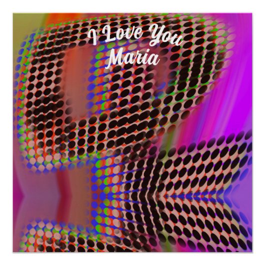 Abstraktes Marmor Flüssig-farbiges, glänzendes Pos Poster (Vorderseite)