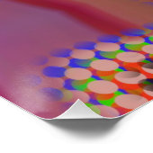 Abstraktes Marmor Flüssig-farbiges, glänzendes Pos Poster (Ecke)