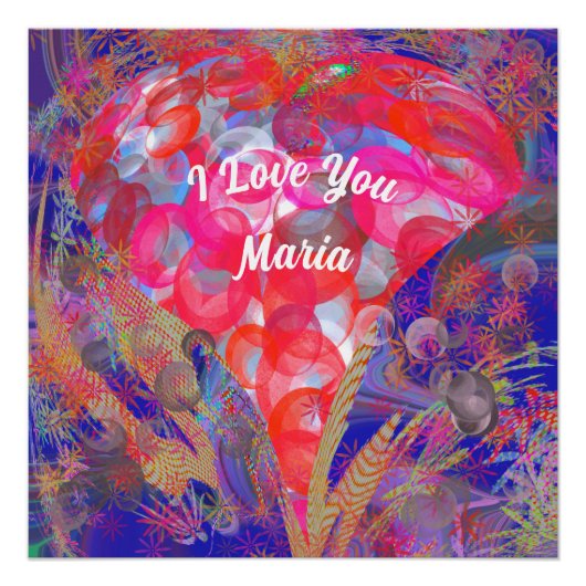 Abstraktes Marmor Flüssig-farbiges, glänzendes Pos Poster (Vorderseite)