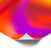 Abstraktes Marmor Flüssig-farbiges, glänzendes Pos Poster (Ecke)