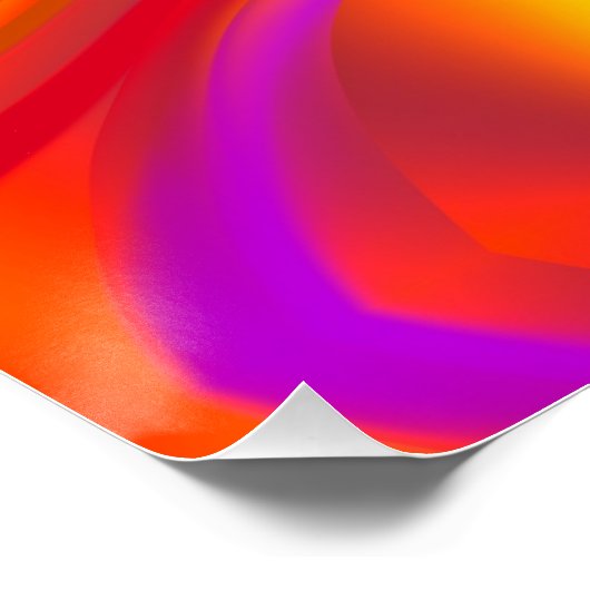 Abstraktes Marmor Flüssig-farbiges, glänzendes Pos Poster (Ecke)