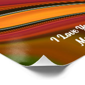 Abstraktes Marmor Flüssig-farbiges, glänzendes Pos Poster (Ecke)