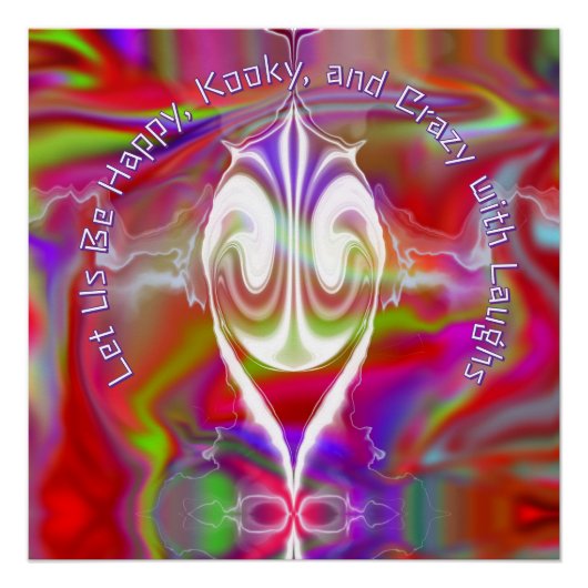 Abstraktes Marmor Flüssig-farbiges, glänzendes Pos Poster (Vorderseite)