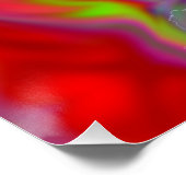 Abstraktes Marmor Flüssig-farbiges, glänzendes Pos Poster (Ecke)