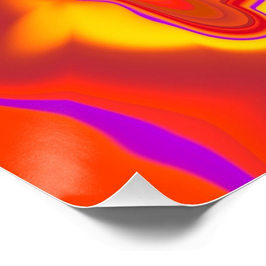 Abstraktes Marmor Flüssig-farbiges, glänzendes Pos Poster (Ecke)