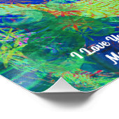 Abstraktes Marmor Flüssig-farbiges, glänzendes Pos Poster (Ecke)