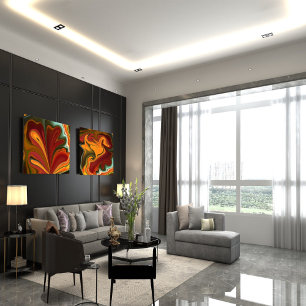 Abstraktes Marmor Flüssig-farbiges, glänzendes Pos Poster