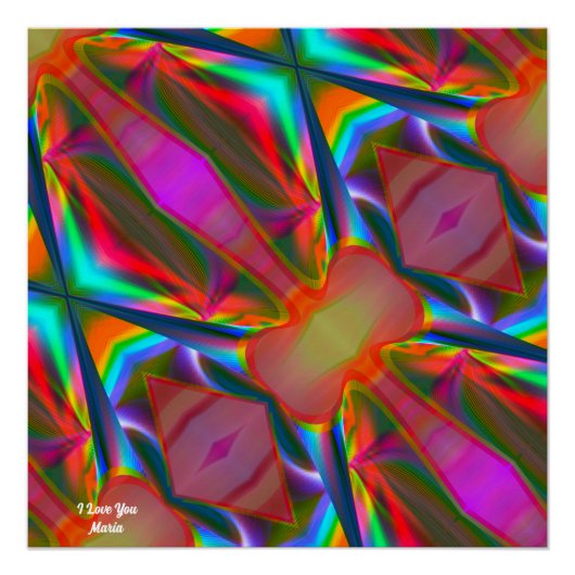 Abstraktes Marmor Flüssig-farbiges, glänzendes Pos Poster (Vorderseite)