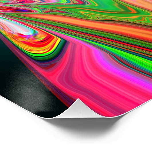 Abstraktes Marmor Flüssig-farbiges, glänzendes Pos Poster (Ecke)