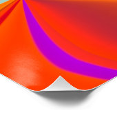 Abstraktes Marmor Flüssig-farbiges, glänzendes Pos Poster (Ecke)