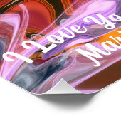 Abstraktes Marmor-Flüssig-farbiges, glänzendes Pos Poster (Ecke)