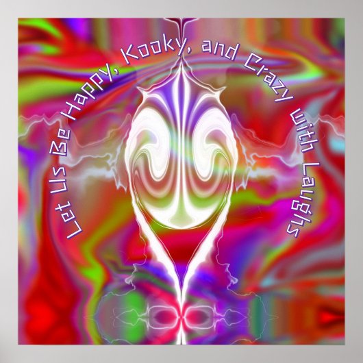 Abstraktes Marmor Flüssig-farbiges Poster (Vorne)