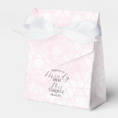 Abstraktes Marmor-Rosa-Hochzeitsskript Schwarz Geschenkschachtel (Vorderseite)