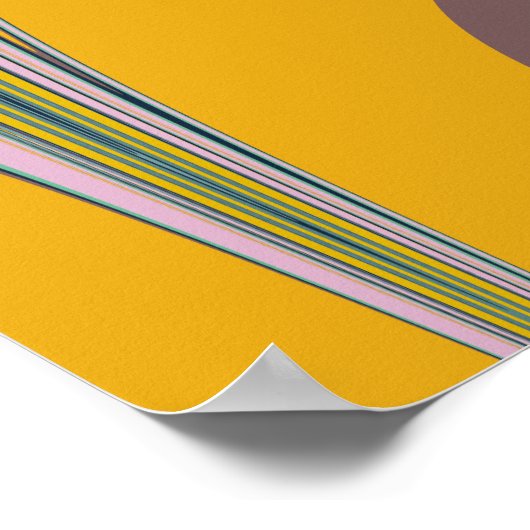 Abstraktes Marmordesign in Lilac und Minze Poster (Ecke)