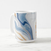 Abstraktes Marmordesign Kaffeetasse (Vorderseite Links)
