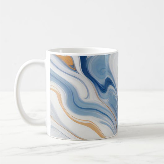 Abstraktes Marmordesign Kaffeetasse (Links)