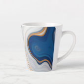 Abstraktes Marmordesign Milchtasse (Rechts)