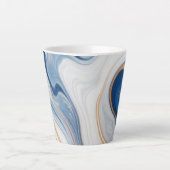 Abstraktes Marmordesign Milchtasse (Vorderseite)