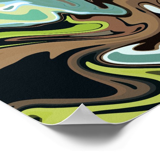 Abstraktes Marmordesign Poster (Ecke)