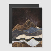 Abstraktes Marmorgebirge unter dem Sternenhimmel Magnetkarte (Vorne/Hinten)