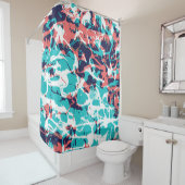 Abstraktes marmoriertes Papier - Hintergrund Duschvorhang (Beispiel)