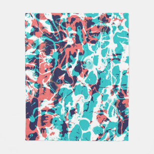 Abstraktes marmoriertes Papier - Hintergrund Fleecedecke