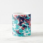 Abstraktes marmoriertes Papier - Hintergrund Kaffeetasse (Mittel)