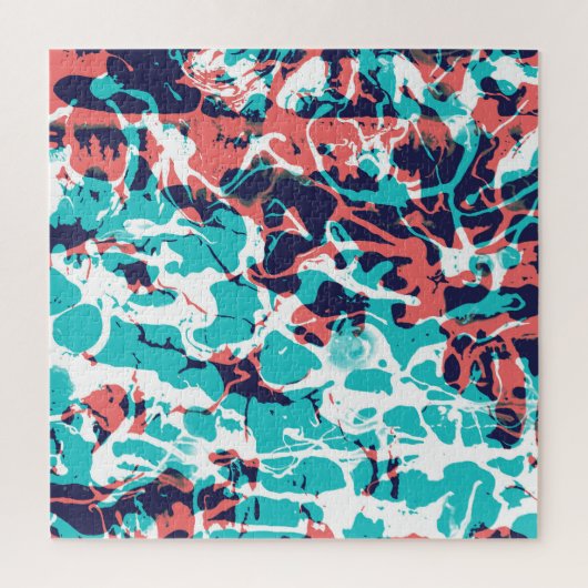 Abstraktes marmoriertes Papier - Hintergrund Puzzle (Vertikal)