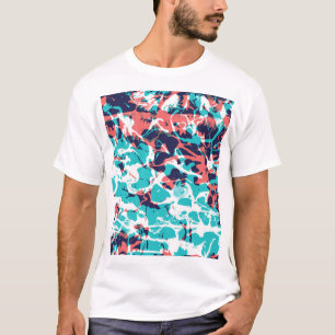 Abstraktes marmoriertes Papier - Hintergrund T-Shirt