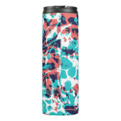 Abstraktes marmoriertes Papier - Hintergrund Thermosbecher (Rückseite)