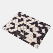 Abstraktes Marmorierungmosaik Fußmatte (Schrägansicht)