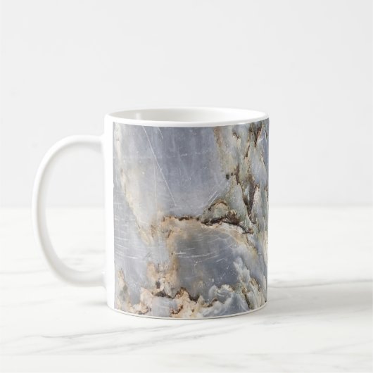 abstraktes Marmormuster Kaffeetasse (Links)