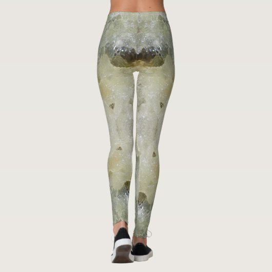 Abstraktes Marmormuster Leggings (Rückseite)