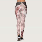 Abstraktes Marmormuster Leggings (Rückseite)