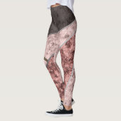 Abstraktes Marmormuster Leggings (Links)