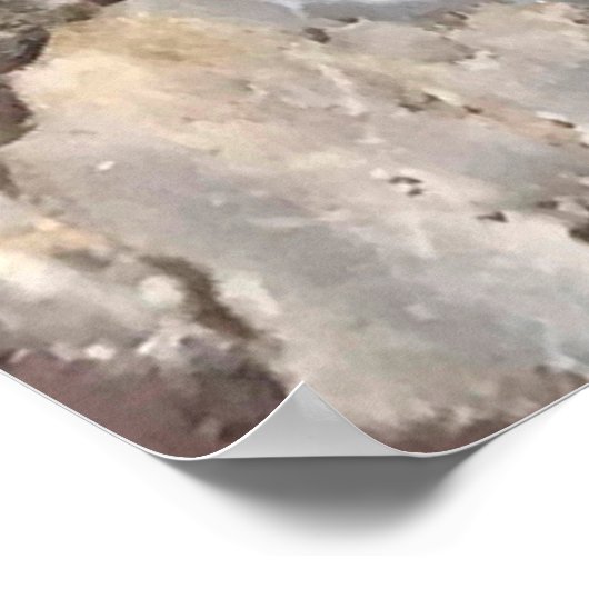 abstraktes Marmormuster Poster (Ecke)