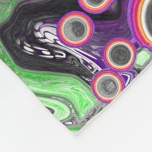 Abstraktes Marmorwasser Fleece (Ecke)