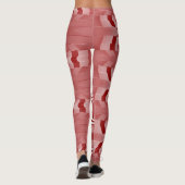 Abstraktes Maroon-Muster"Ratti_Creative_Arts" Leggings (Rückseite)