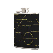 abstraktes Mathematikmuster Flachmann (Links)