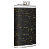 abstraktes Mathematikmuster Flachmann (Rechts)