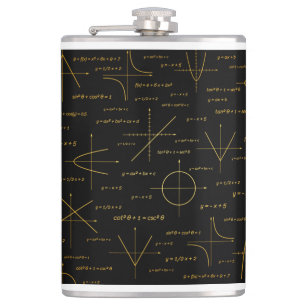 abstraktes Mathematikmuster Flachmann