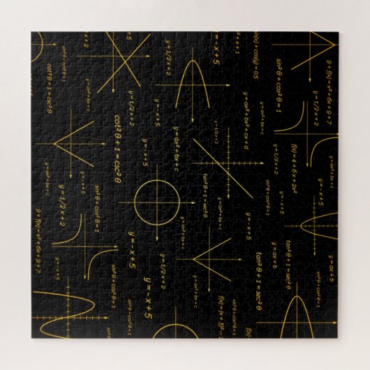 abstraktes Mathematikmuster Puzzle (Horizontal)